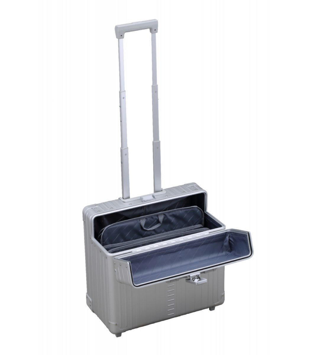 Aleon Pilottaske 2 Hjul Sølv