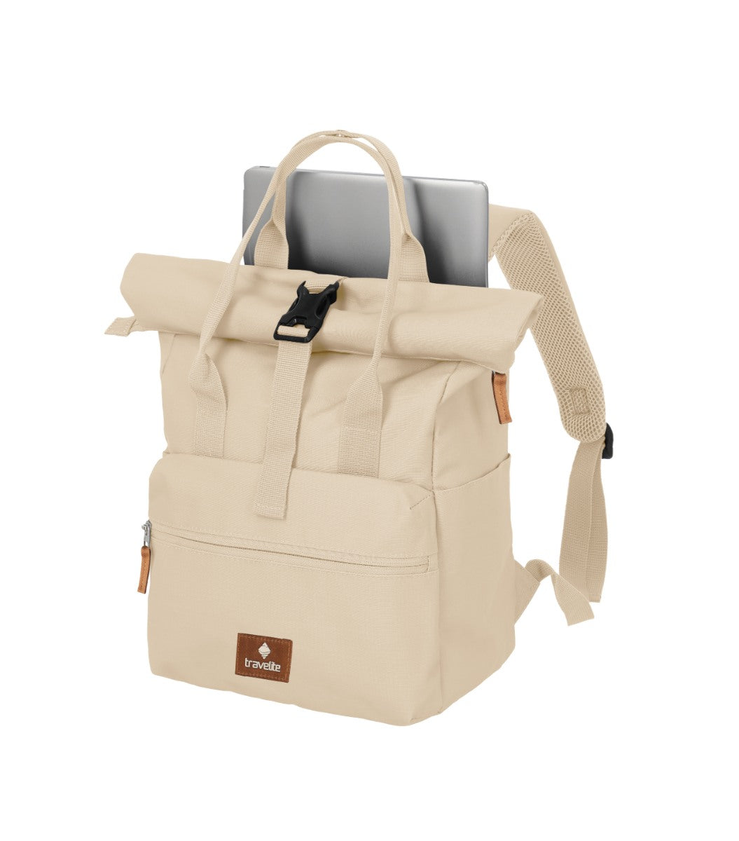 Travelite Basics Short Handle Rollup Hvid Rygsæk
