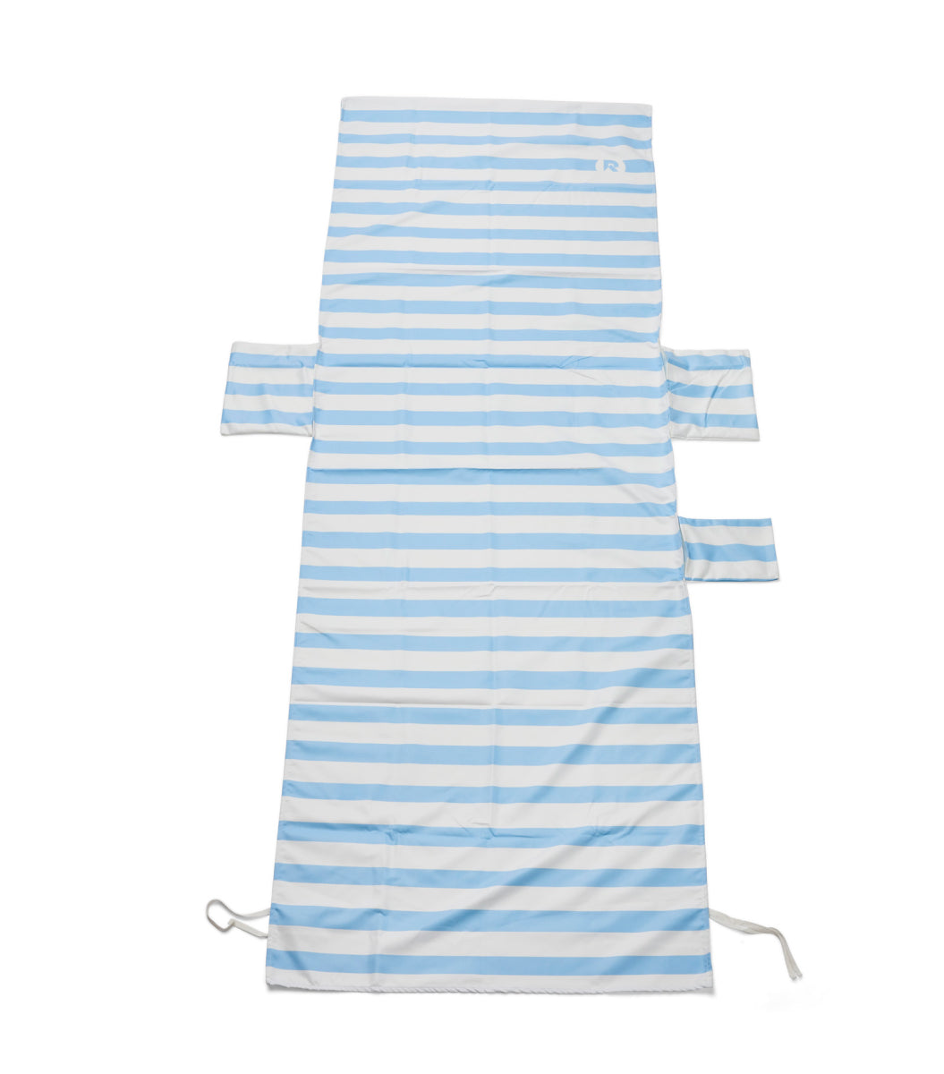 Cover til solseng - Stribet Blå